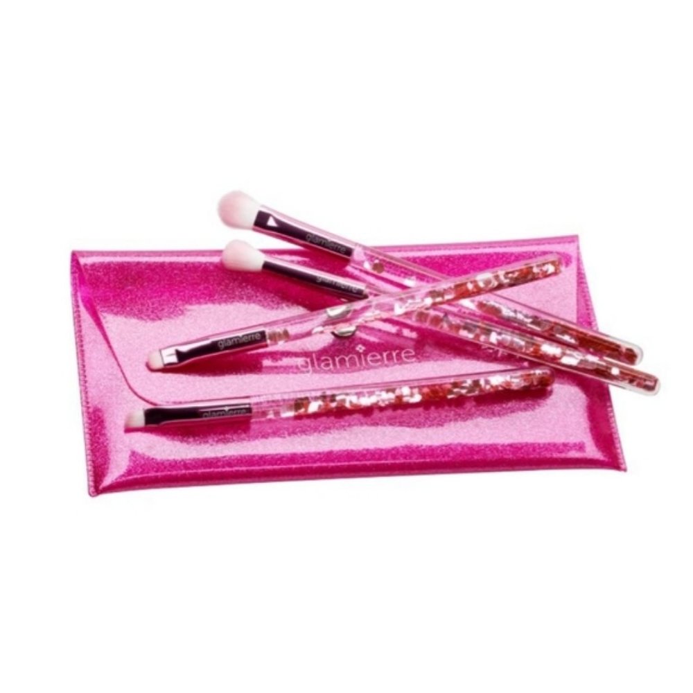 Glamierre Pink Luxe Glitter Eye Brush Collection